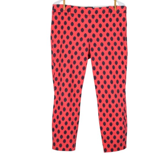 J.CREW MINNIE MEDALLION PRINT CROP ANKLE PANTS - Picture 3 of 8